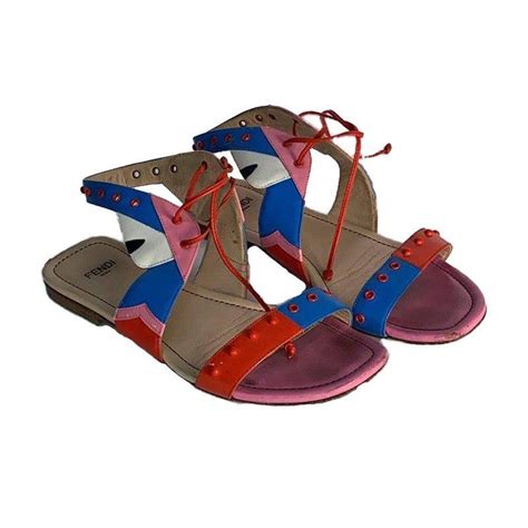 fendi multicolor sandals|discounted fendi sandals.